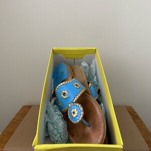 Jack Rogers French Blue Flat Sandals